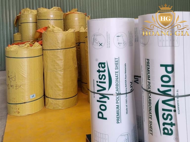 Tấm nhựa lấy sáng nhãn hiệu Polyvista thuộc tập đoàn Vinahome
