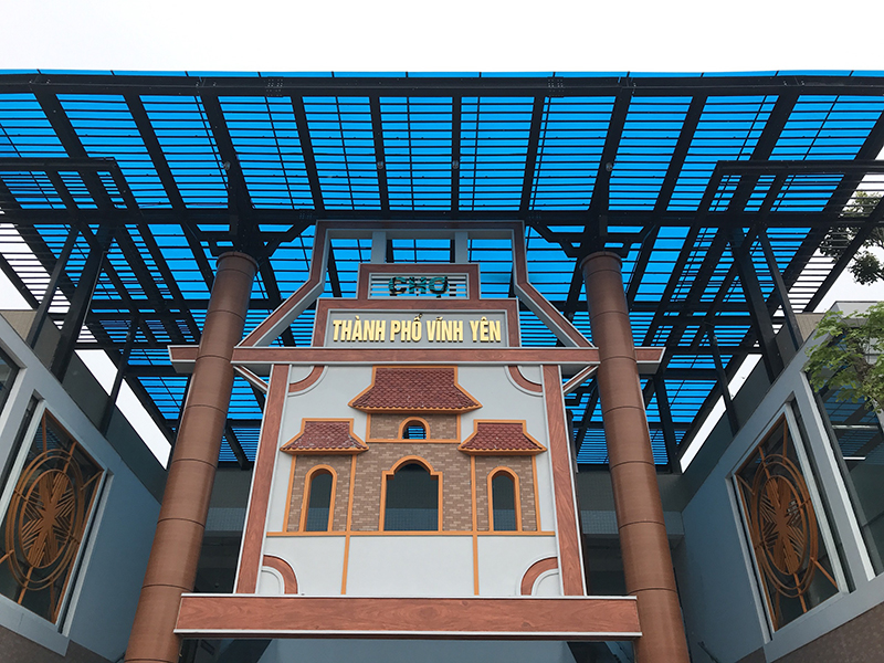 Bàn giao Dự án Nhựa lấy sáng chợ Vĩnh Yên
