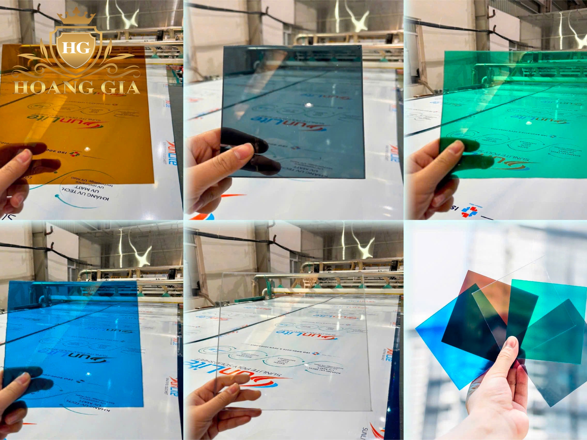 Màu sắc tấm Polycarbonate